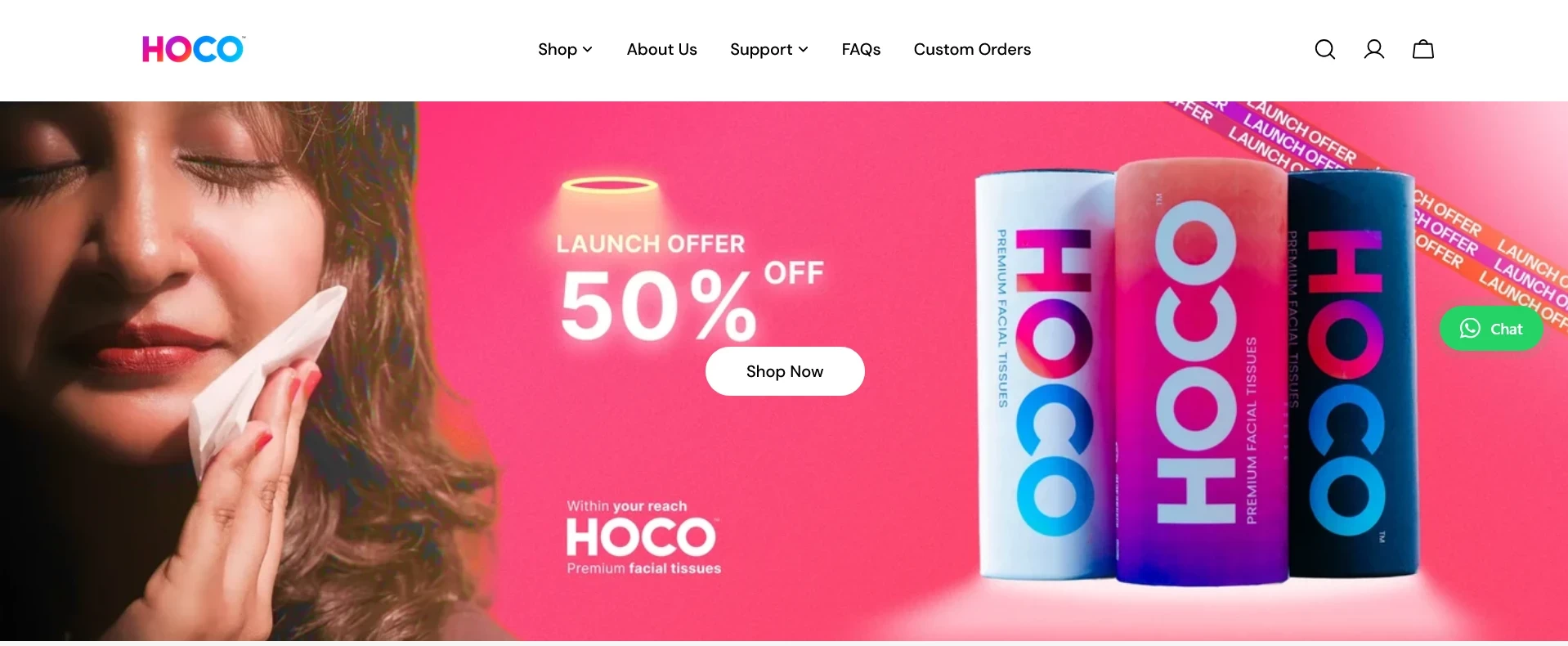 HOCCO Tissues: Building a Seamless D2C Experience with Shopify